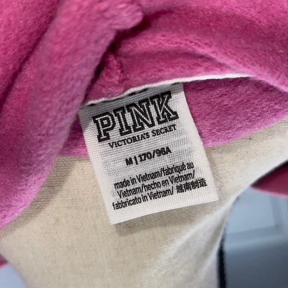 Pink (pink) cropped hoodie - Picture 4 of 4